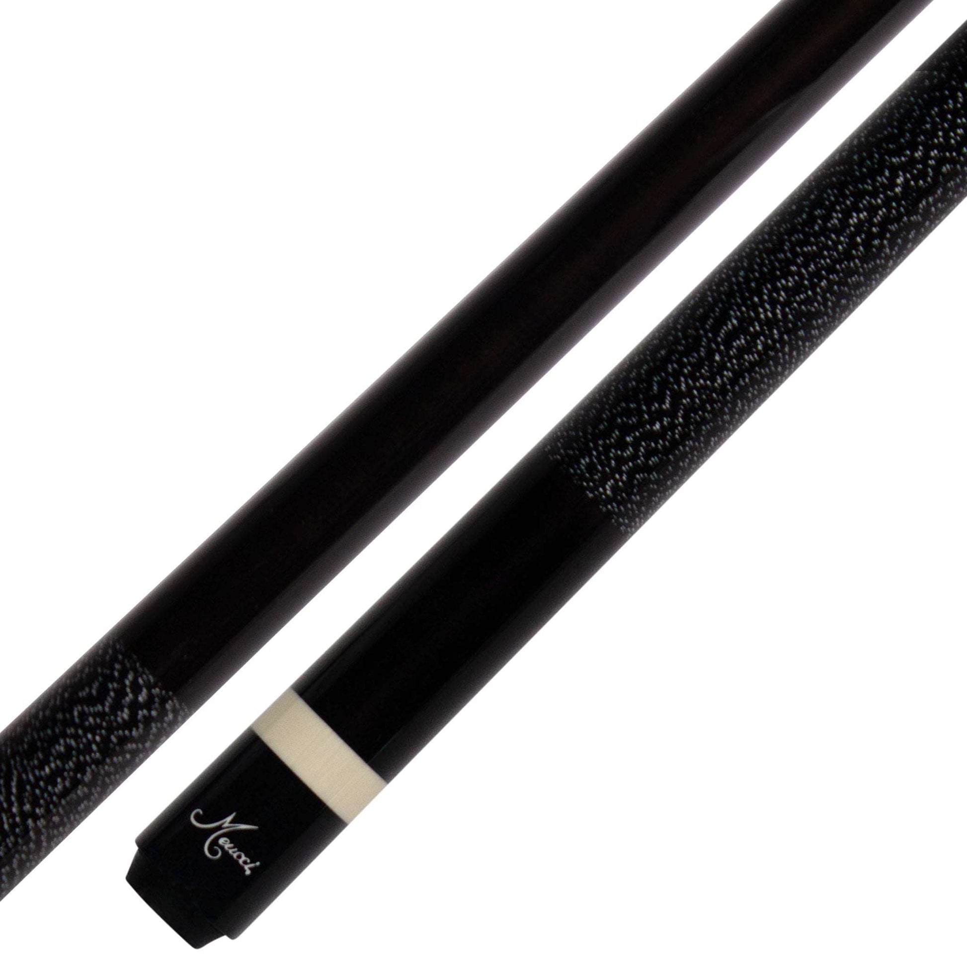 European Black Meucci Pool Cue Butt and Forearm