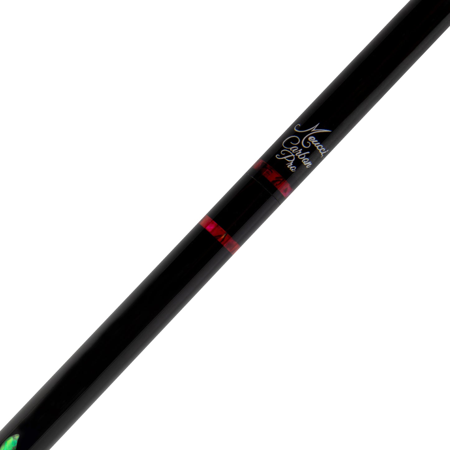BMC Glass Rose Black and Red Meucci Pool Cue Joint